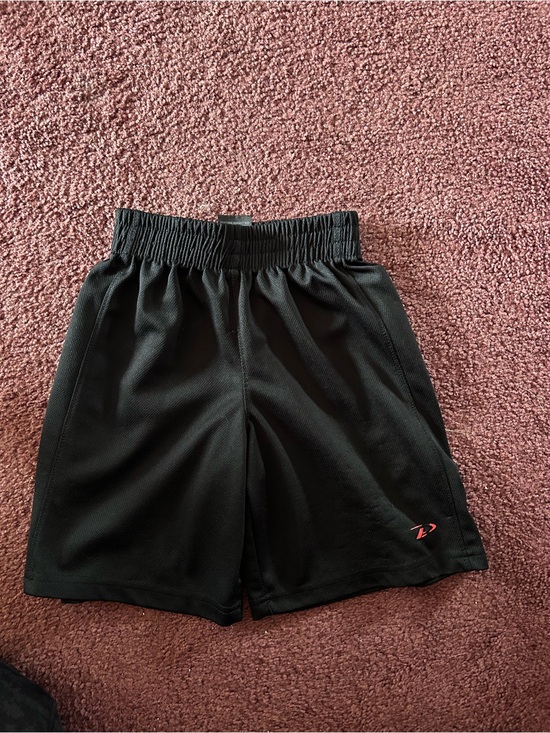 Pro Player Other - Pro Player Black Athletic Mesh Shorts with Red Logo